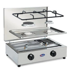 Parker® Fornello A Gas 2F Inox -Brunne Campeggio Negozio fornello a gas inox 200 2