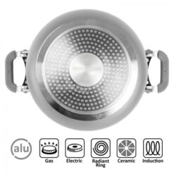 Pentole Brunner Fusion 7+1 Ø 22 -Brunne Campeggio Negozio pentole brunner fusion 71 o 22 chiusura magnetica fondo ceramica antiaderente gas elettrico induzione 5