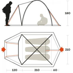 Brunne Campeggio Negozio -Brunne Campeggio Negozio tenda ferrino shaba 3 tre stagioni alta comoda ampia abitabilita 1