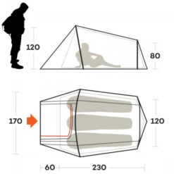 Brunne Campeggio Negozio -Brunne Campeggio Negozio tenda ferrino sling 3 compatta climi miti tre 3 stagioni trail running bicicletta 1
